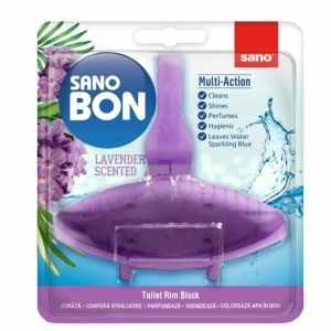 Sano Bon Lavender barwiąca zawieszka do toalety o zapachu lawendy 55g