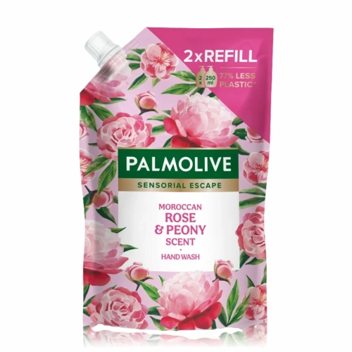 Palmolive mydło do rąk o zapachu róży i piwonii 500ml uzupełnienie