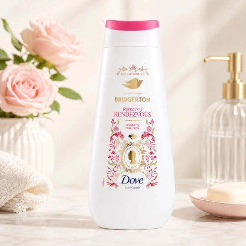 Dove Bridgerton Raspberry Rendezvous Żel pod Prysznic 225ml Malina i Róża