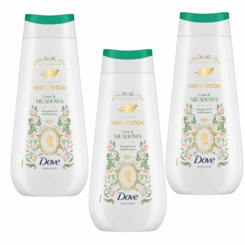 Dove Bridgerton Love & Meadows Żel pod prysznic Bergamotka 225ML x3