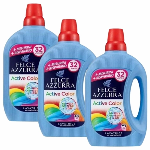 Felce Azzurra Active Color włoski płyn do koloru 32pr 3x 1,595l