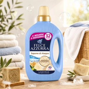 Felce Azzurra Aleppo włoski płyn do prania z mydłem Aleppo 32pr 3x 1,595l