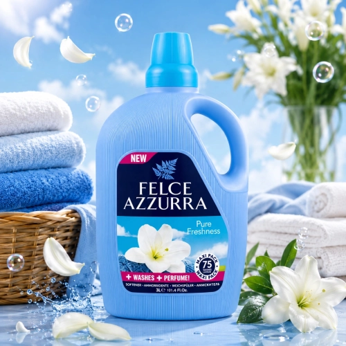 Felce Azzurra Pure włoski płyn do płukania tkanin lilia 75 płukań 3,0l