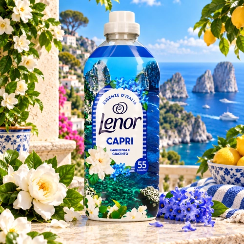 Lenor Capri Gardenia o letnim, kwiatowym zapachu płyn do płukania 55pł 1,15