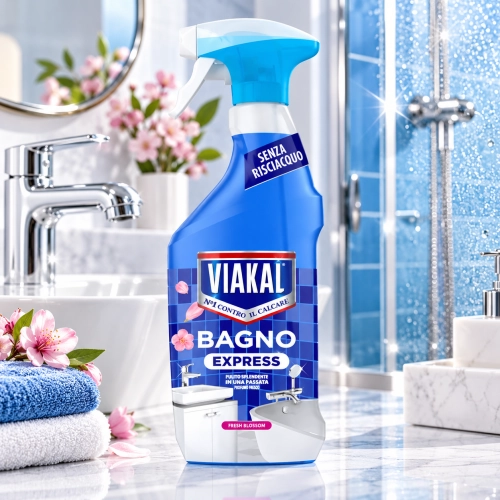 Viakal Bagno Express Spray do czyszczenia łazienki bez spłukiwania 720ml