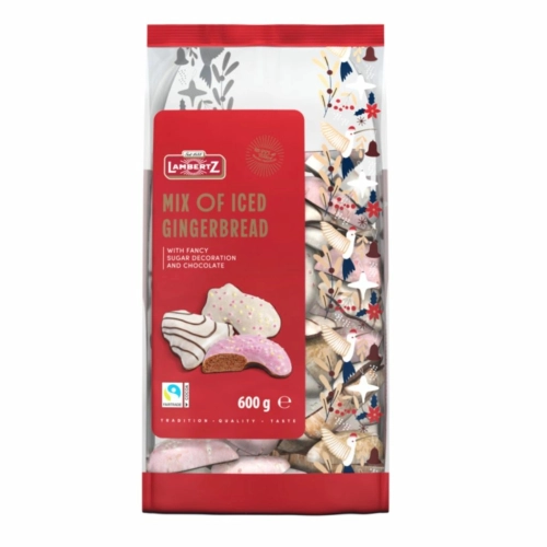 Lambertz mieszanka pierników w czekoladzie i kolorowym lukrze 600g
