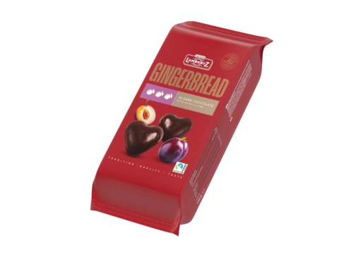 Lambertz piernikowe serca z nadzieniem śliwkowym w ciemnej czekoladzie 150g