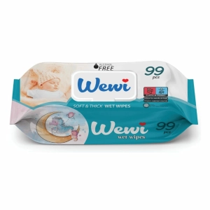 Chusteczki Nawilżane Delikatne dla Niemowląt i Dzieci Wewi Baby 12x99 szt.