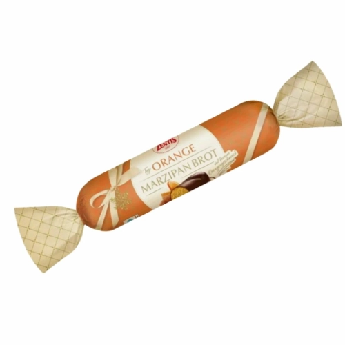 Zentis pomarańczowy chlebek marcepanowy w czekoladzie 100g