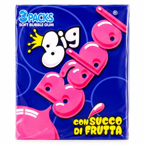 Big Babol - kultowa guma balonowa o owocowym smaku 3-pack 111g